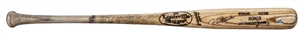 1997-98 Barry Bonds Game/Batting Practice Used and Signed Louisville Slugger H238 Model Bat (PSA/DNA)